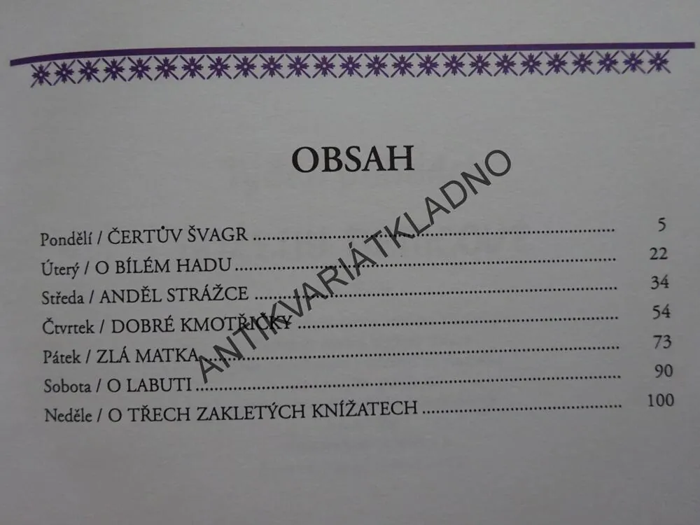 TÝDEN POHÁDEK BOŽENY NĚMCOVÉ, BOŽENA NĚMCOVÁ, **an