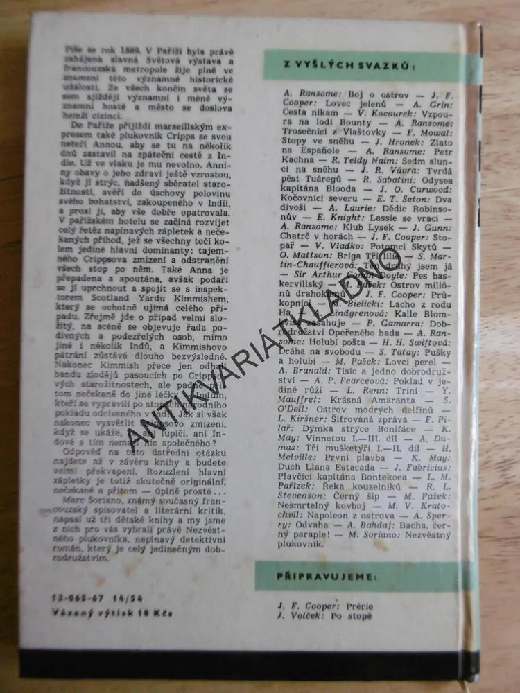 KOD 91 -NEZVĚSTNÝ PLUKOVNÍK, MARC SORIANO, **an