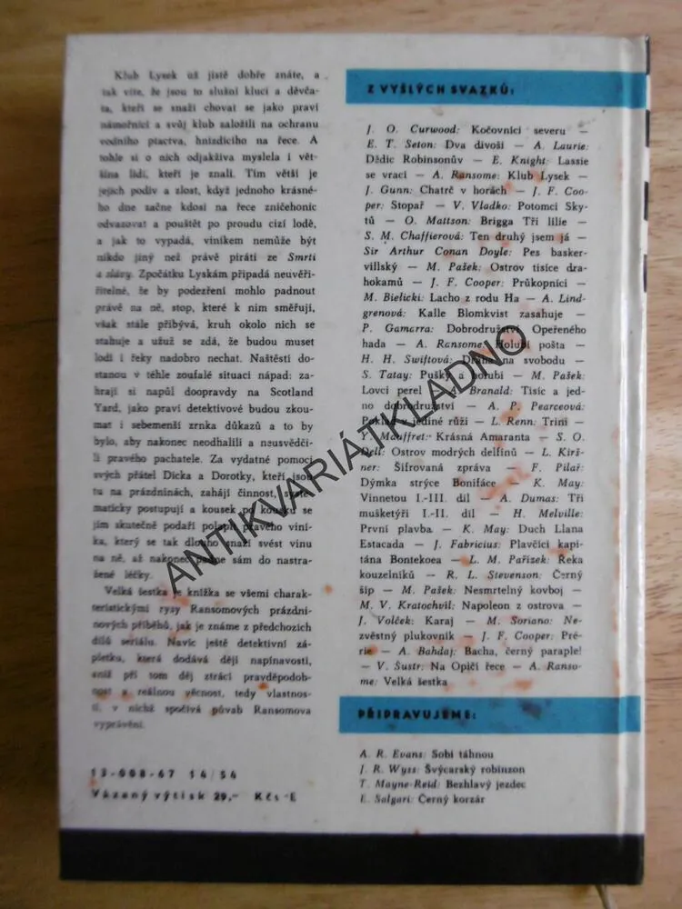 KOD 95 - VELKÁ ŠESTKA, ARTHUR RANSOME, **an