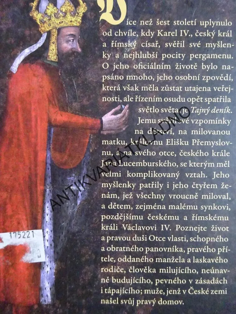 KAREL IV., TAJNÝ DENÍK, JOSEF BERNARD PROKOP, KRÁL A CÍSAŘ, **an