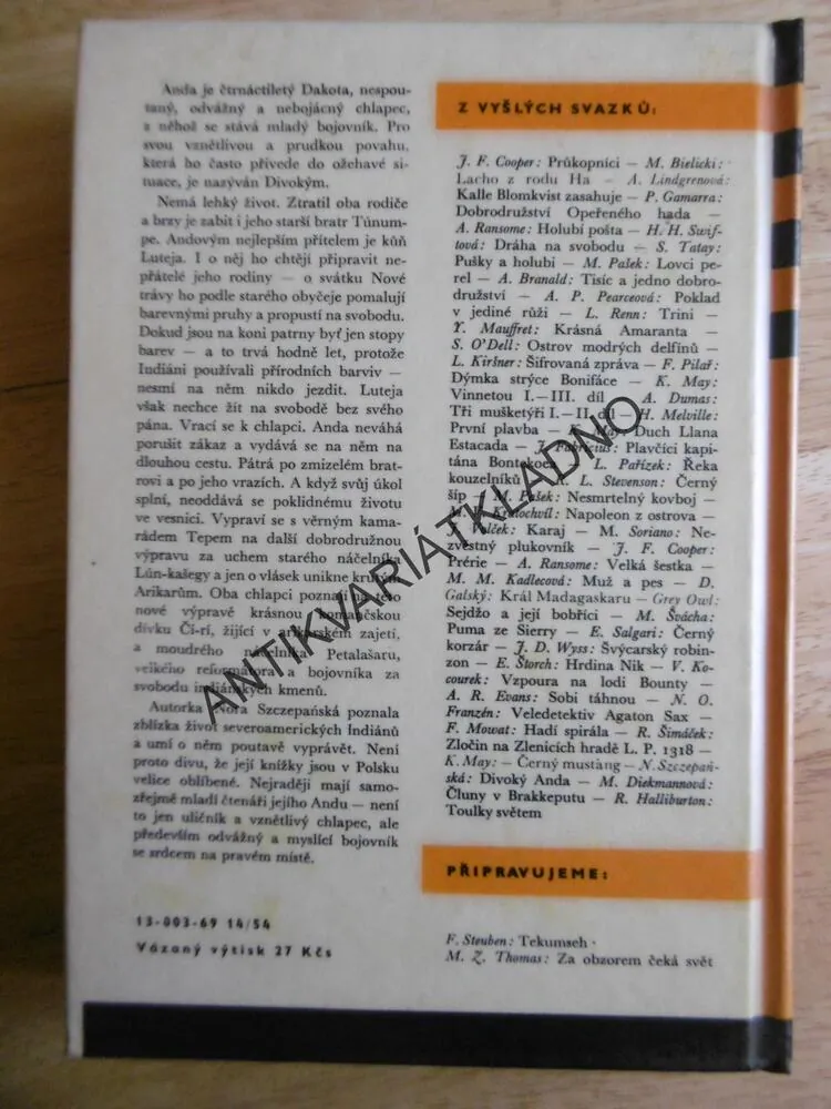 KOD 109 - DIVOKÝ ANDA, NORA SZCZEPANSKÁ, VRAŠTIL, 1983,**an