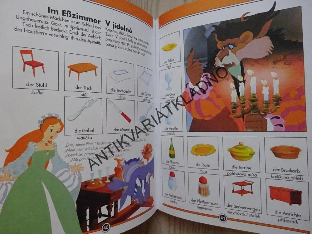 MOJE PRVNÍ KNÍŽKA NĚMČINY, 500 ILUSTROVANÝCH SLOVÍČEK, NĚMČINA, **an