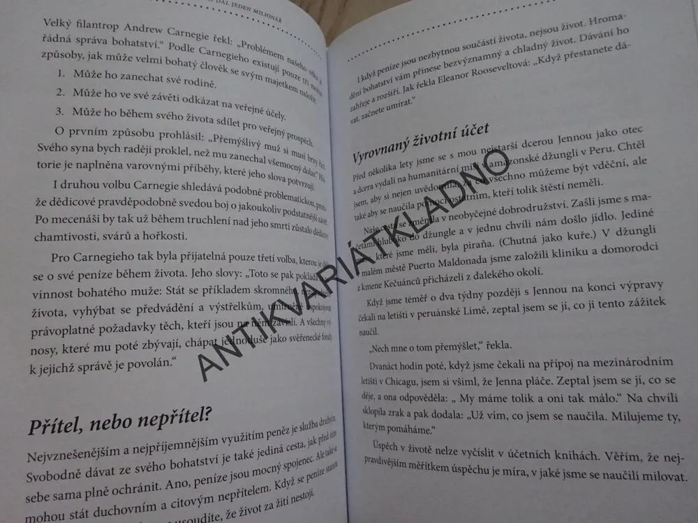 PĚT LEKCÍ O ŽIVOTĚ A BOHATSTVÍ, KTERÉ MI DAL JEDEN MILIONÁŘ, RICHARD PAUL EVANS, **an