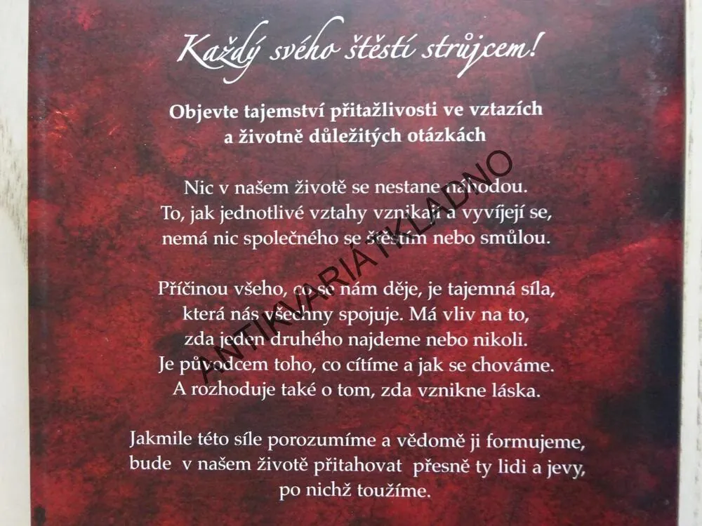 TAJEMSTVÍ PŘITAŽLIVOSTI SRDCE, RUEDIGER SCHACHE, **an