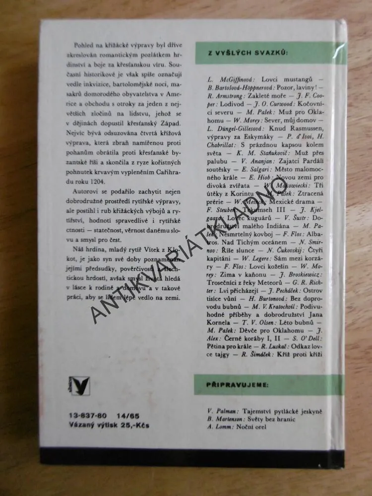 KOD 154 - KŘÍŽ PROTI KŘÍŽI, RADOVAN ŠIMÁČEK, KŘIŽÁCKÝ ROMÁN, KOPECKÝ, **an