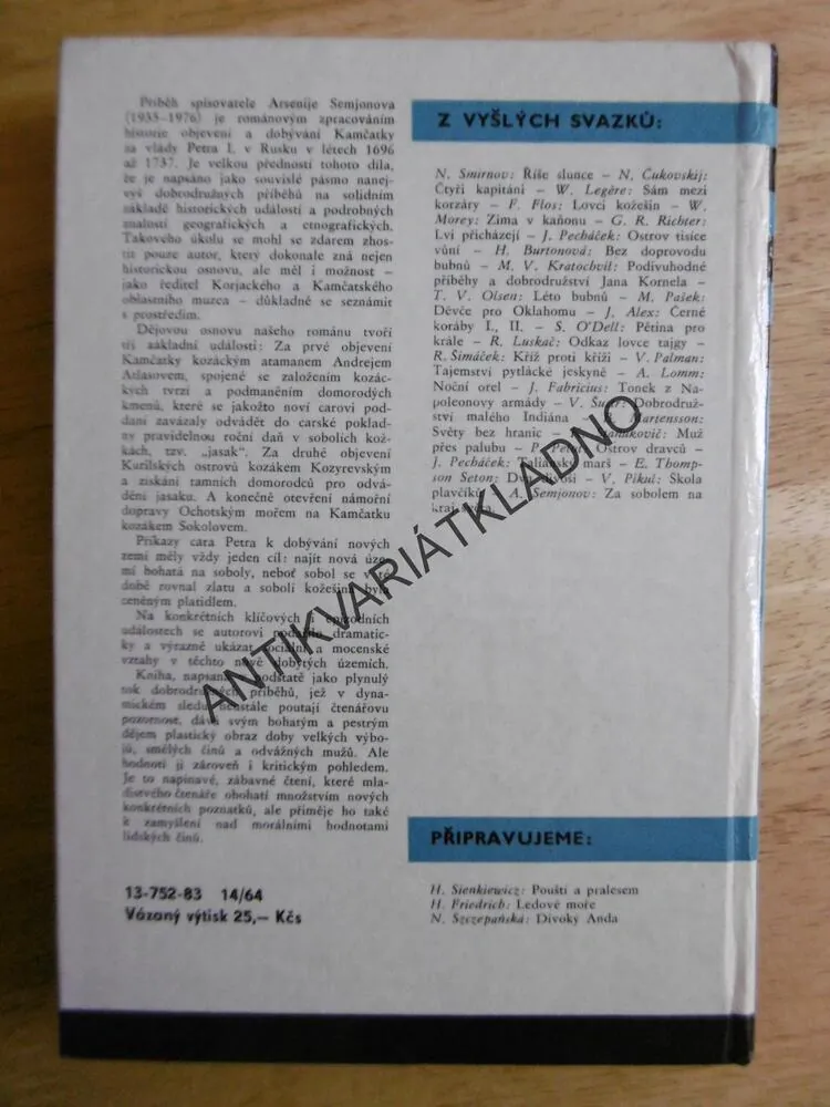 KOD 162 - ZA SOBOLEM NA KRAJ SVĚTA, ARSENIJ SEMJONOV, **an