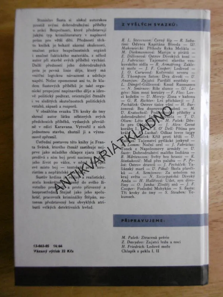 KOD 166 - TŘI KROKY DO TMY, STANISLAV ŠUSTA, **an