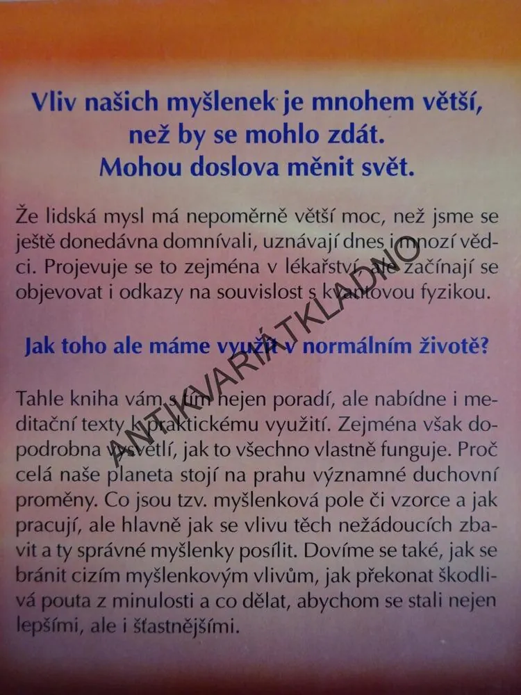 MYŠLENKA - MOCNÁ SÍLA, MANUELA OETINGEROVÁ, **an
