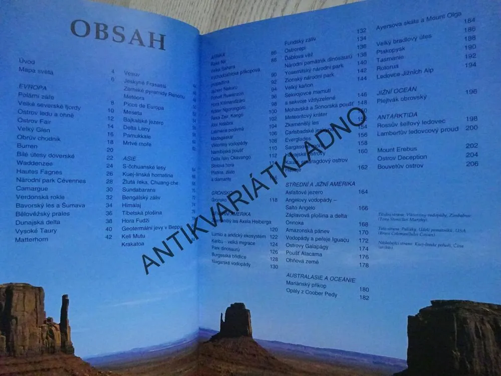 100 ÚŽASNÝCH DIVŮ SVĚTA PŘÍRODY, PŘÍRODNÍ DIVY SVĚTA, **an