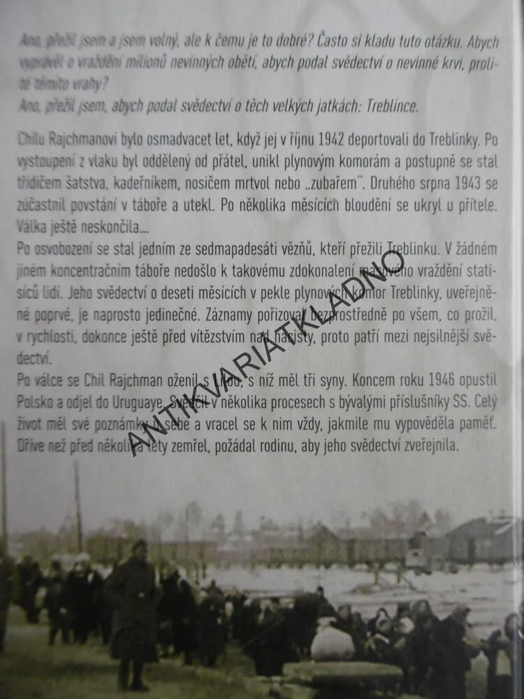 ÚTĚK Z TREBLINKY, TREBLINKA, CHIL RAJCHMAN, VÁLKA, KONCENTRAČNÍ TÁBOR