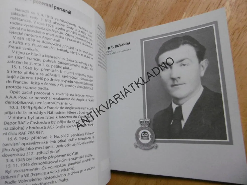 ČESKOSLOVENŠTÍ LETCI V RAF, LITOMĚŘICKÝ REGION, LITOMĚŘICE, VÁLKA,LETECTVÍ