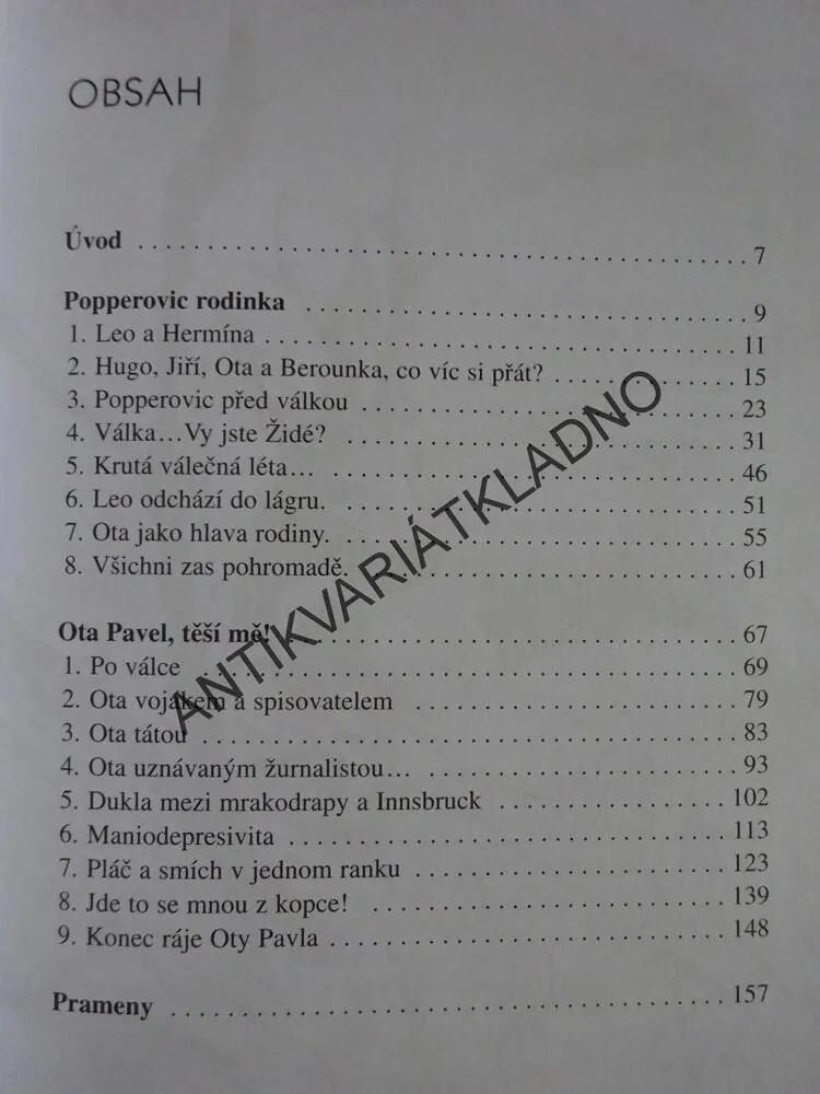 OTA PAVEL, OSOBNOST DVOU TVÁŘÍ, MARTINA RŮŽIČKOVÁ, **an