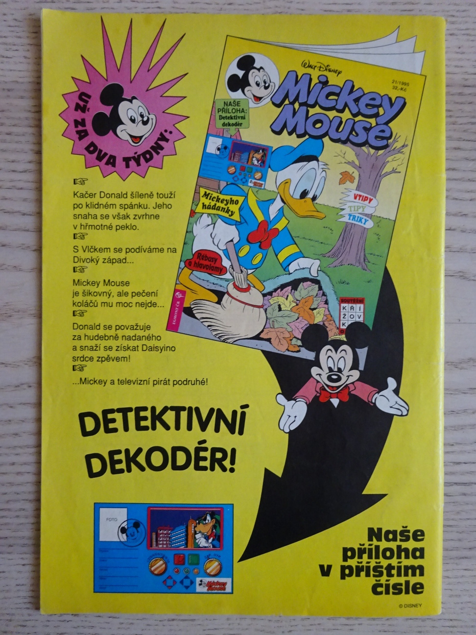 MICKEY MOUSE, KOMIKS, DISNEY, 20/1995