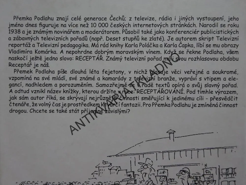 RECEPTÁŘOVÁNÍ, PŘEMEK PODLAHA, **an
