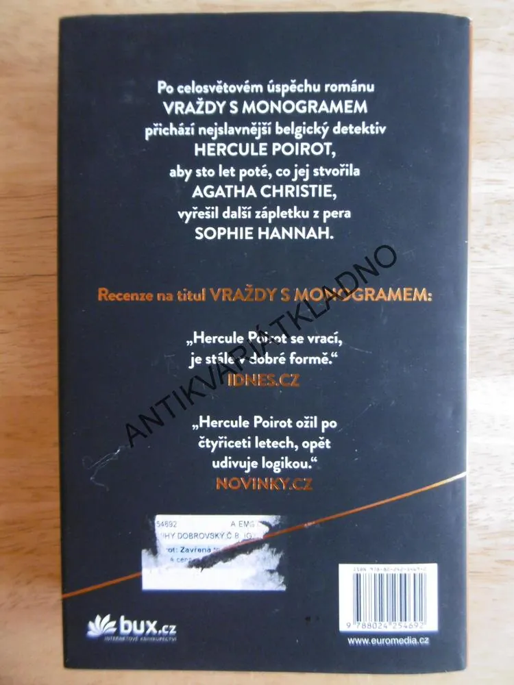 ZAVŘENÁ TRUHLA, HERCULE POIROT, AGATHA CHRISTIE