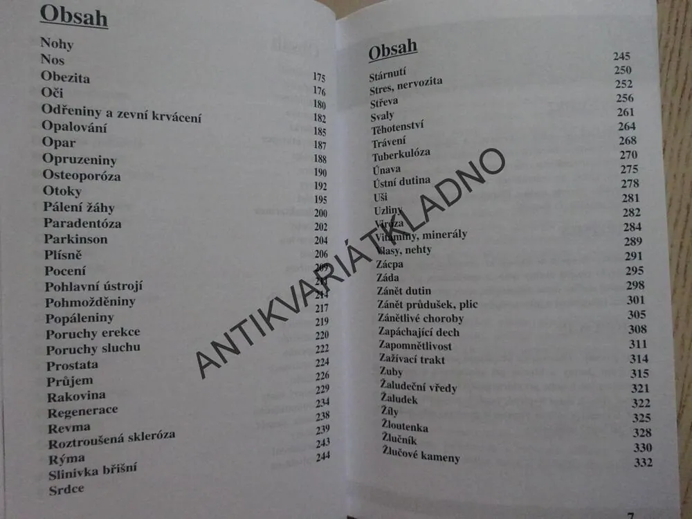 DOMÁCÍ LÉKÁRNÍK, VOLNĚ PRODEJNÉ LÉKY A POTRAVINOVÉ DOPLŇKY, **an