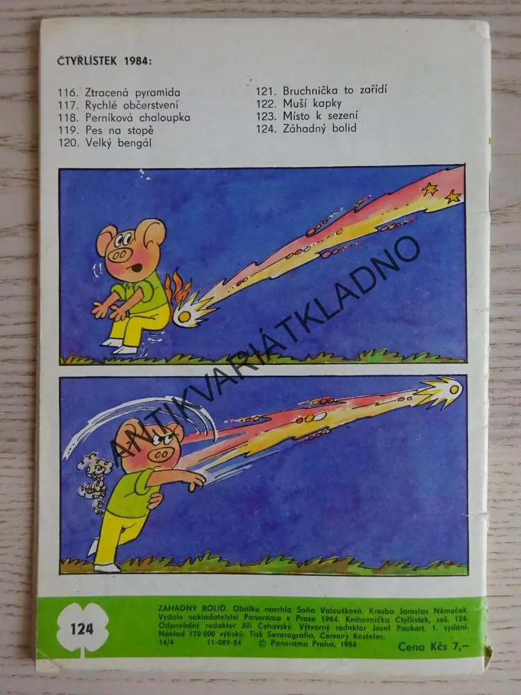 ČTYŘLÍSTEK 124 - ZÁHADNÝ BOLID