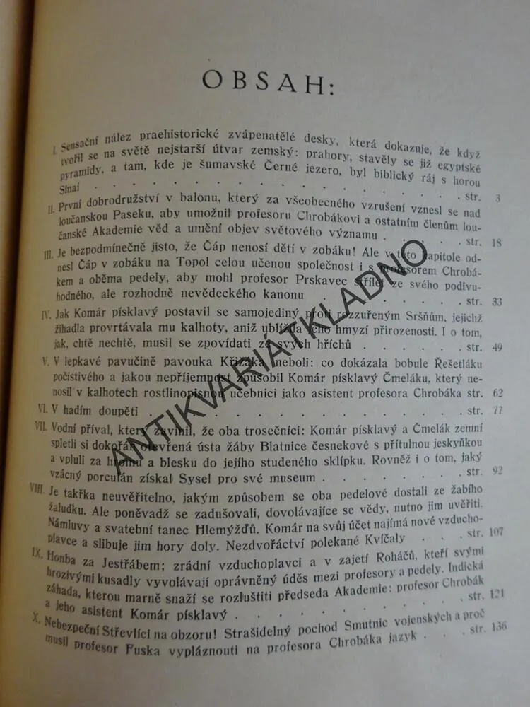 HORY, JOS. HAIS TÝNECKÝ, O. ŠTÁFL, **an