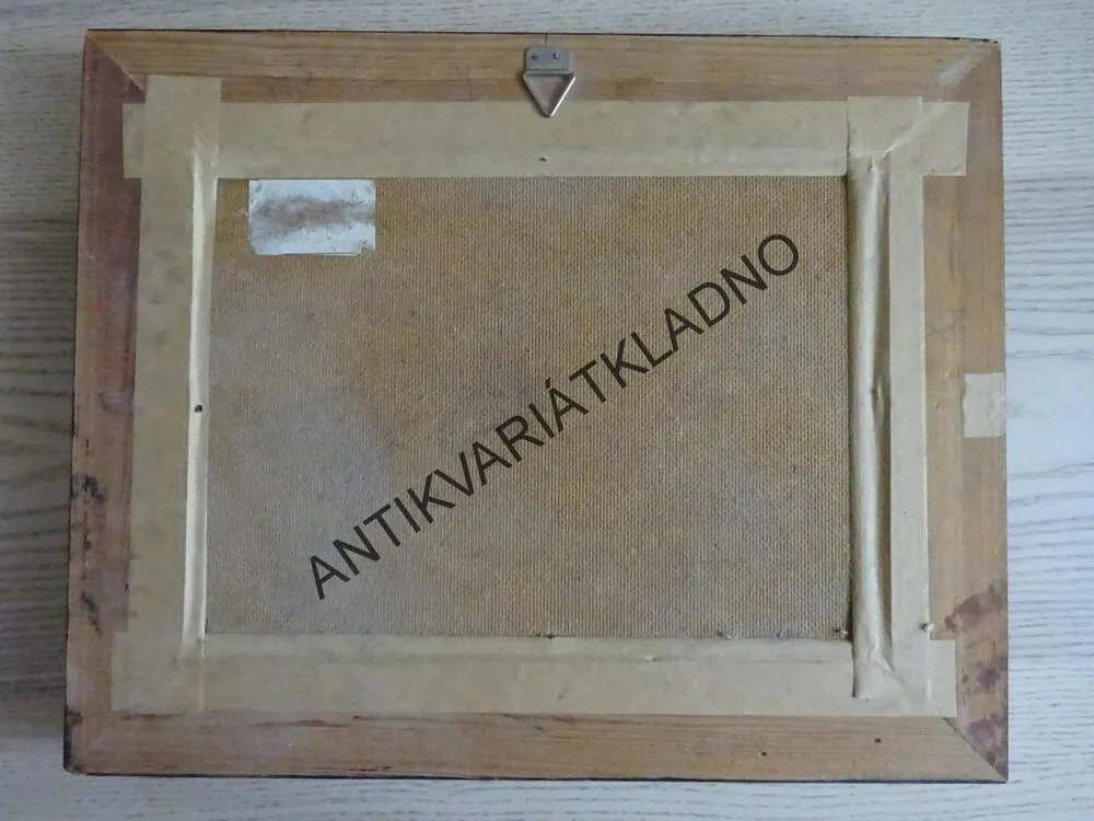 OBRAZ - ORIGINÁL OLEJ X AKRYL-?,-, KRAJINA, LOUKA, STROMY, 1990