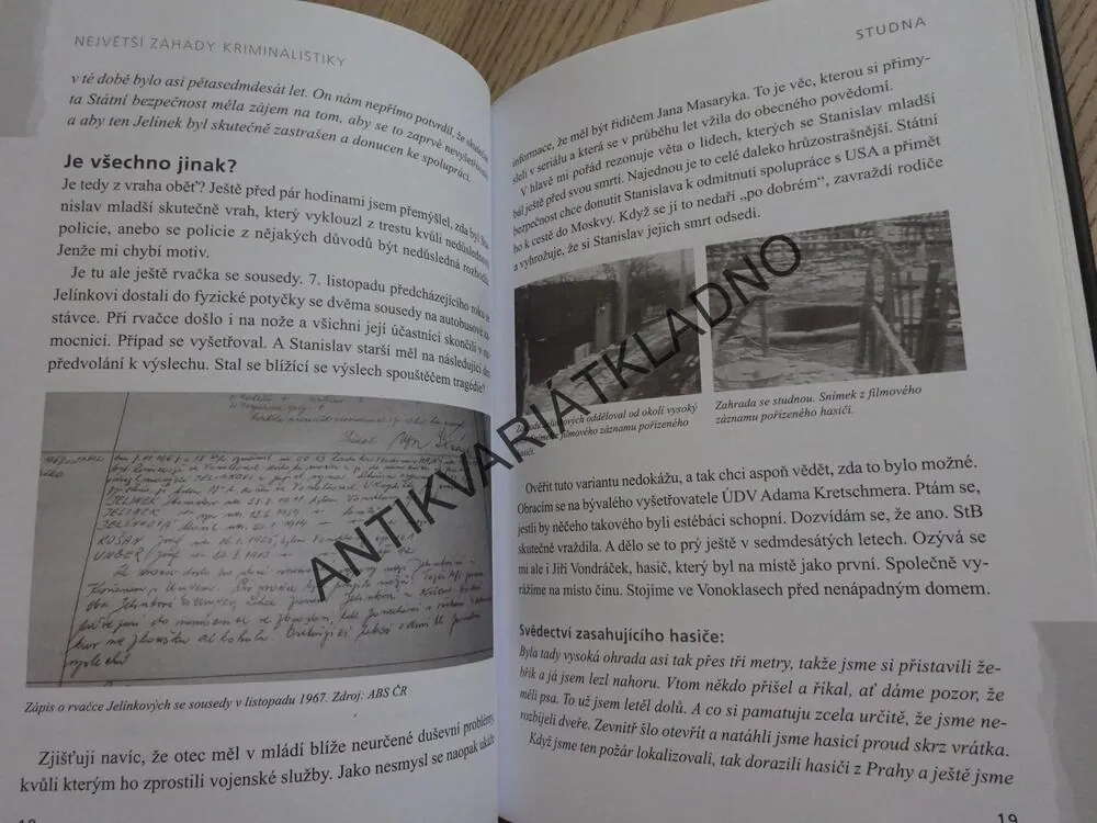 NEJVĚTŠÍ ZÁHADY KRIMINALISTIKY, JAROSLAV V. MAREŠ, **an