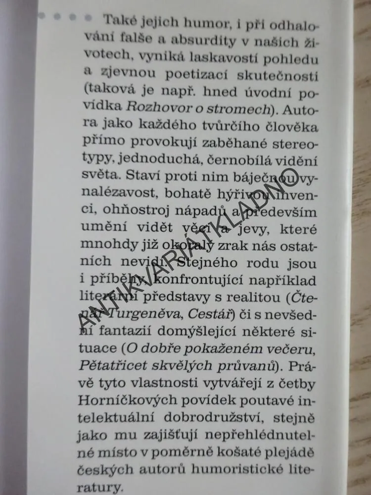 PĚTATŘICET SKVĚLÝCH PRŮVANŮ (POVÍDKY), MIROSLAV HORNÍČEK, **an