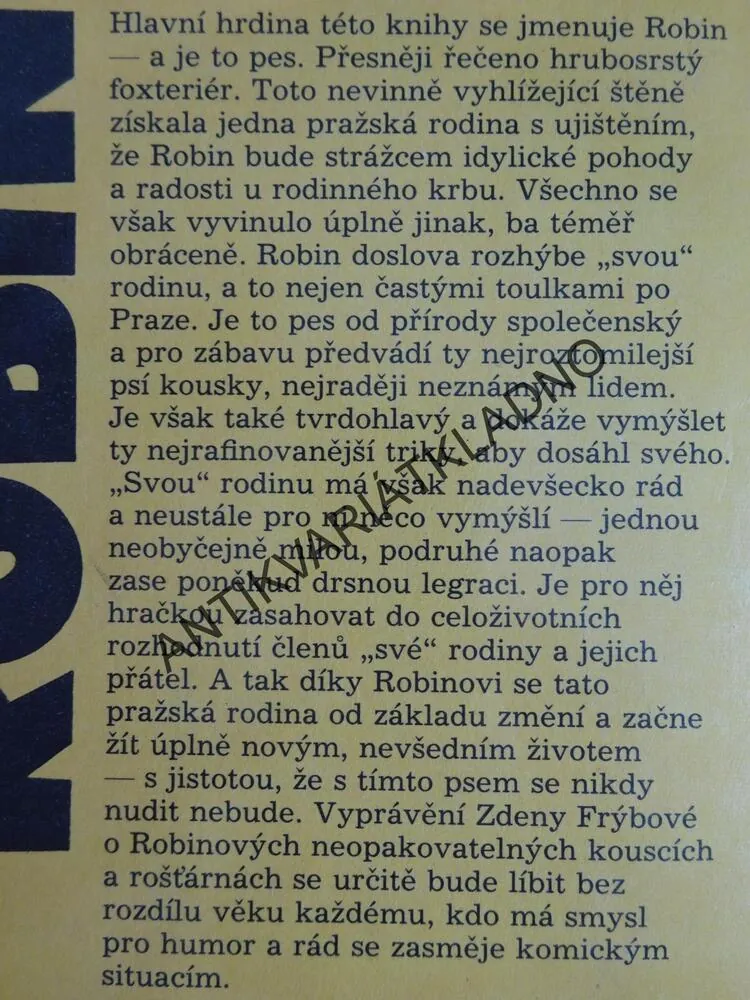 ROBIN, ZDENA FRÝBOVÁ, **an