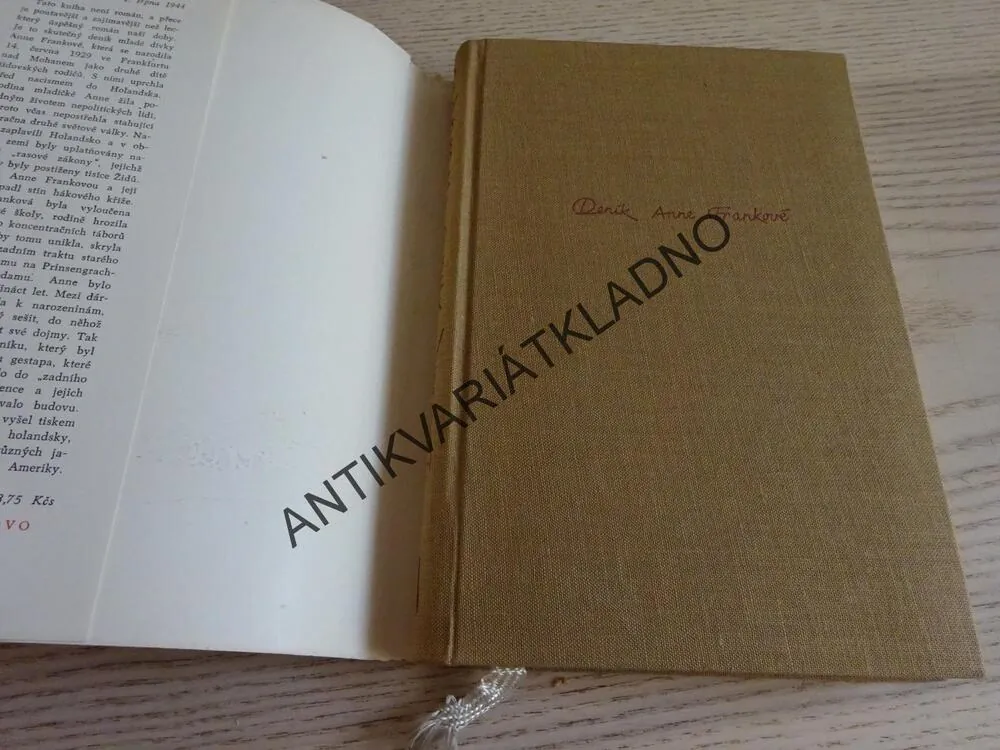 DENÍK ANNE FRANKOVÉ, FRANKOVÁ 1942-44, **an