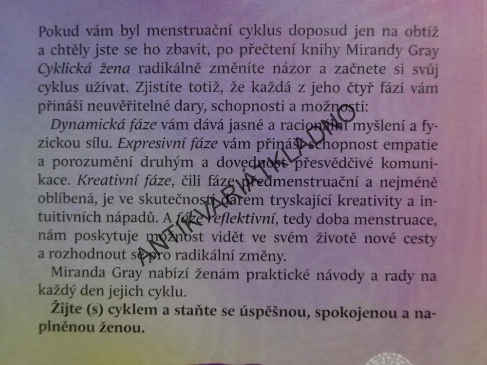 CYKLICKÁ ŽENA, MIRANDA GRAY