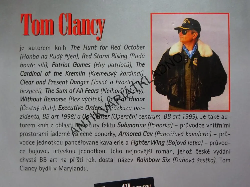 NEJHORŠÍ OBAVY, TOM CLANCY, **an