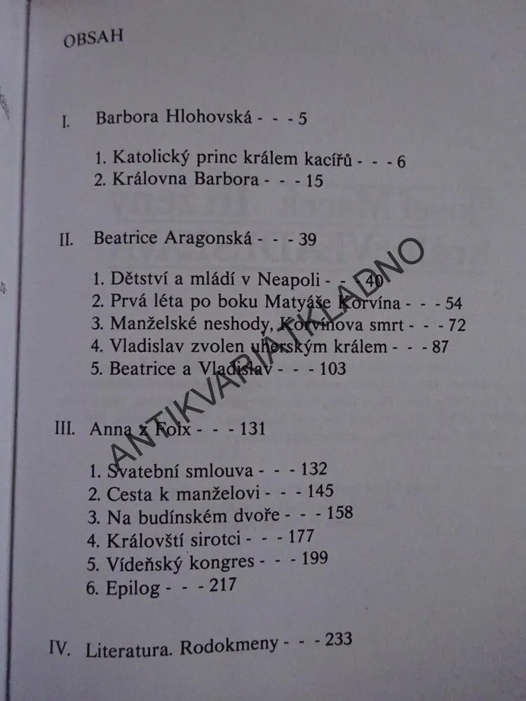 TŘI ŽENY KRÁLE VLADISLAVA, JOSEF MACEK, **an