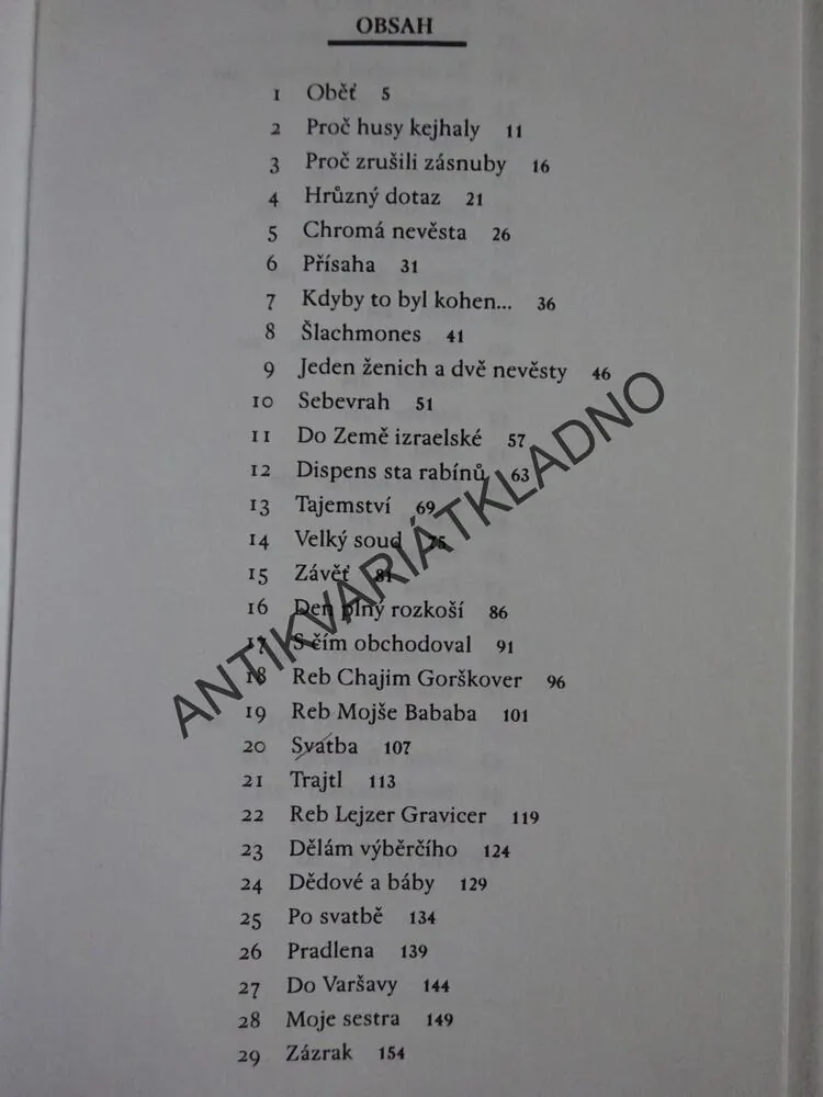 SVĚTNICE, KDE OTEC SOUDIL, ISAAC BASHEVIS SINGER, **an