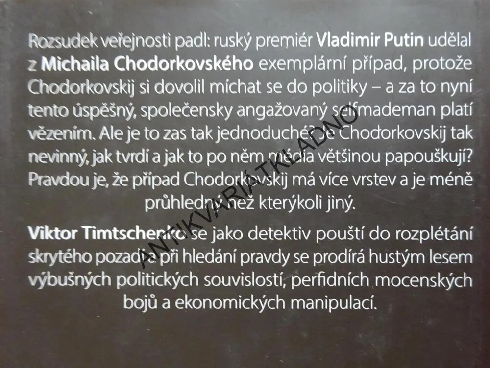 CHORDOVSKIJ, LEGENDY, MÝTY A JINÉ PRAVDY, VIKTOR TIMTSCHENKO, **an