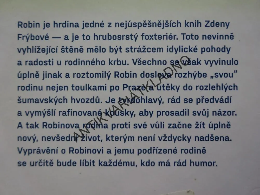 ROBIN, ZDENA FRÝBOVÁ, **an