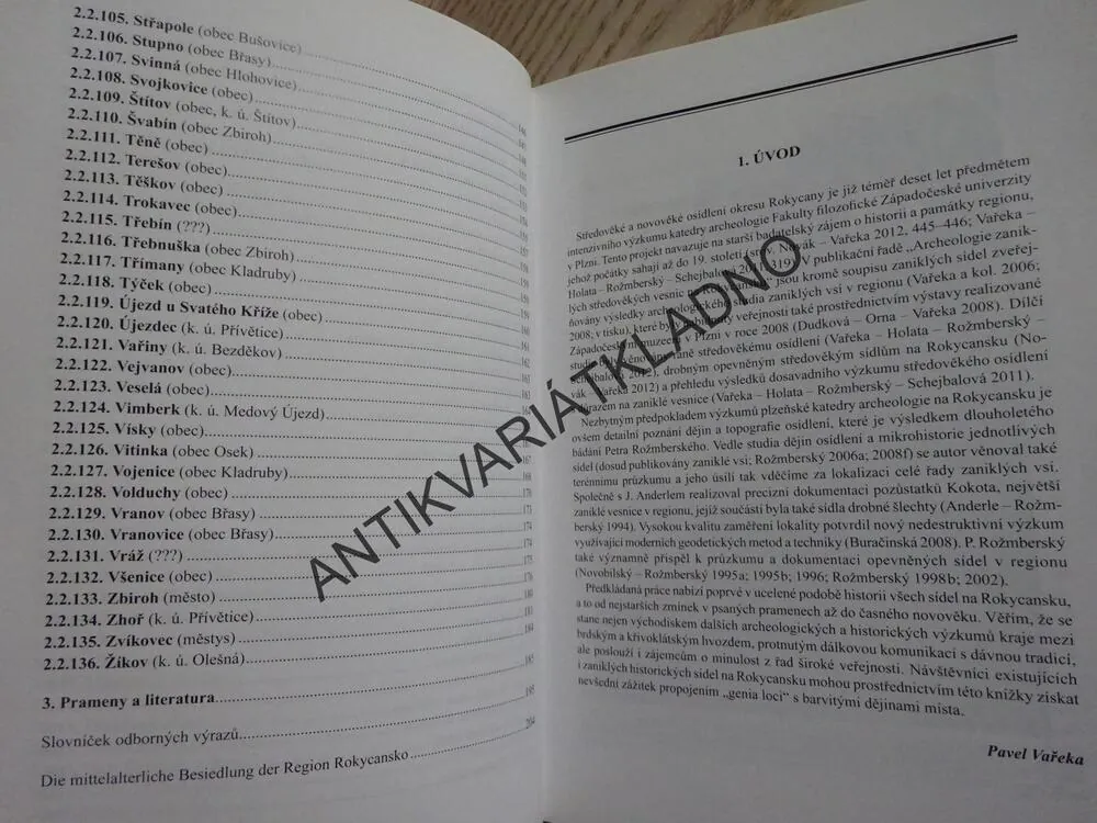 STŘEDOVĚKÉ OSÍDLENÍ ROKYCANSKA, PETR ROŽMBERSKÝ, PAVEL VAŘEKA, **an