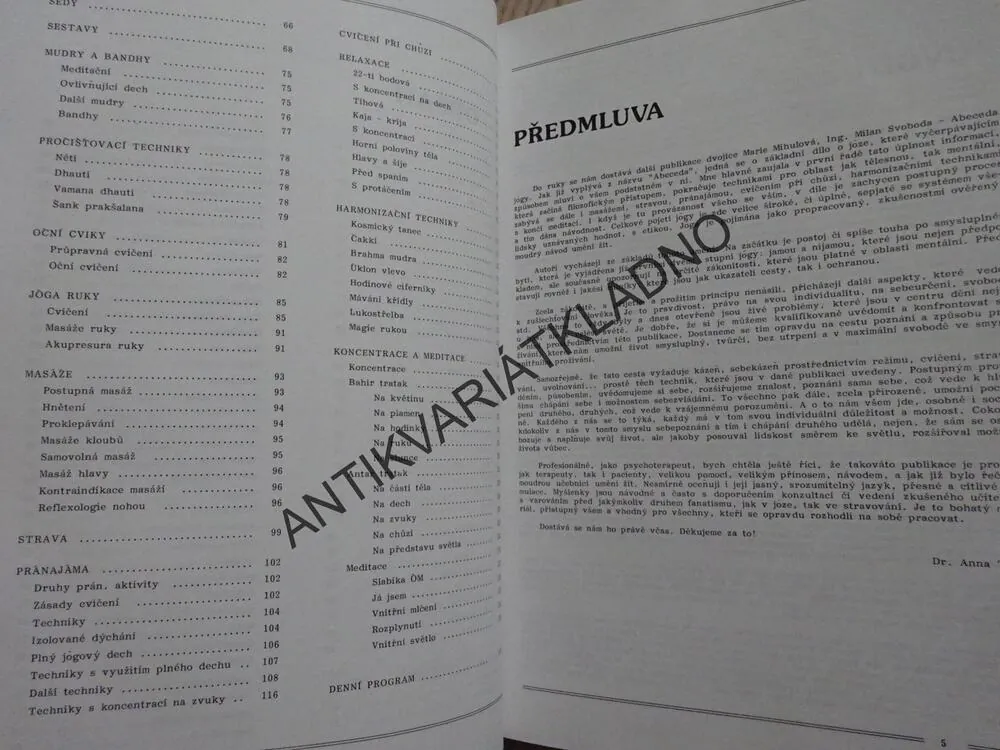 ABECEDA JÓGY, MIHULOVÁ, SVOBODA, **an