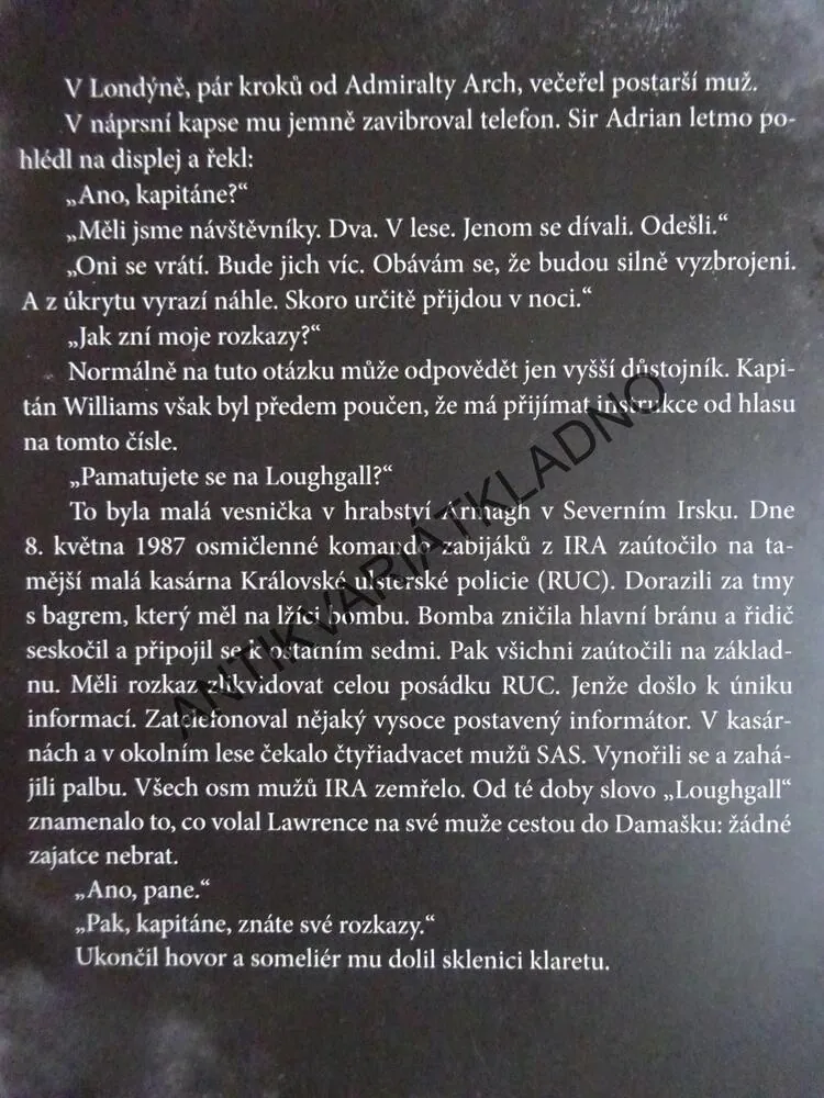 LIŠKA, FREDERICK FORSYTH, **an