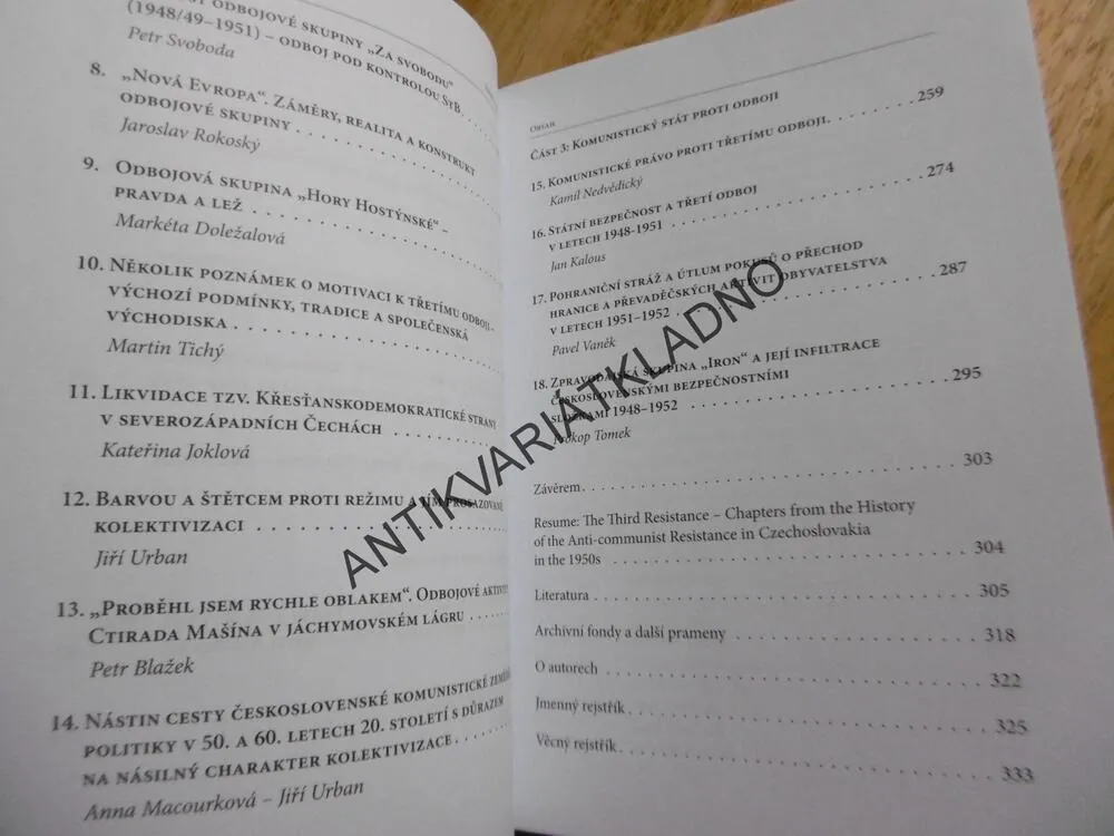 TŘETÍ ODBOJ, PROTIKOMUNISTICKÁ REZISTENCE, VEBER,BUREŠ