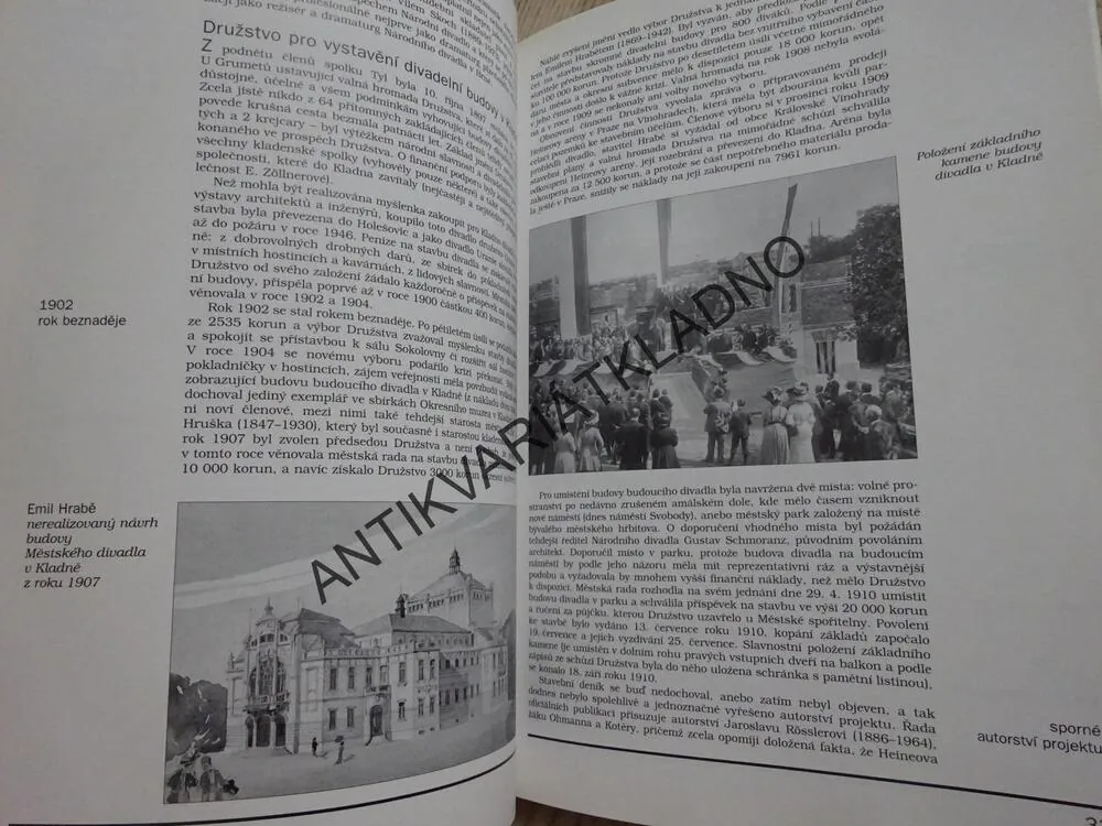 STÁLÝ SOUBOR DIVADLA V KRÁLOVSKÉM HORNÍM MĚSTĚ KLADNĚ, STŘEDOČESKÉ DIVADLO KLADNO, 1915-2000, **an