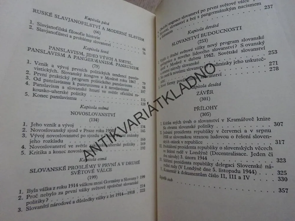 ÚVAHY O SLOVANSTVÍ, EDVARD BENEŠ, **an 