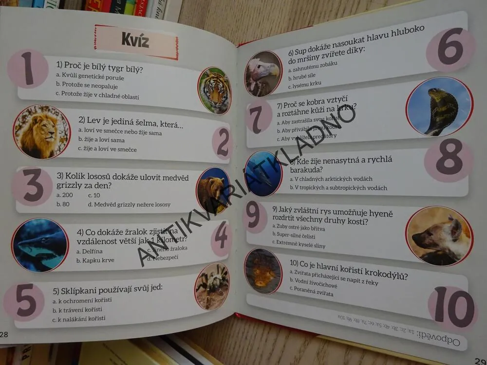 MISTŘI LOVU, NEOBYČEJNÁ ZVÍŘATA, **an