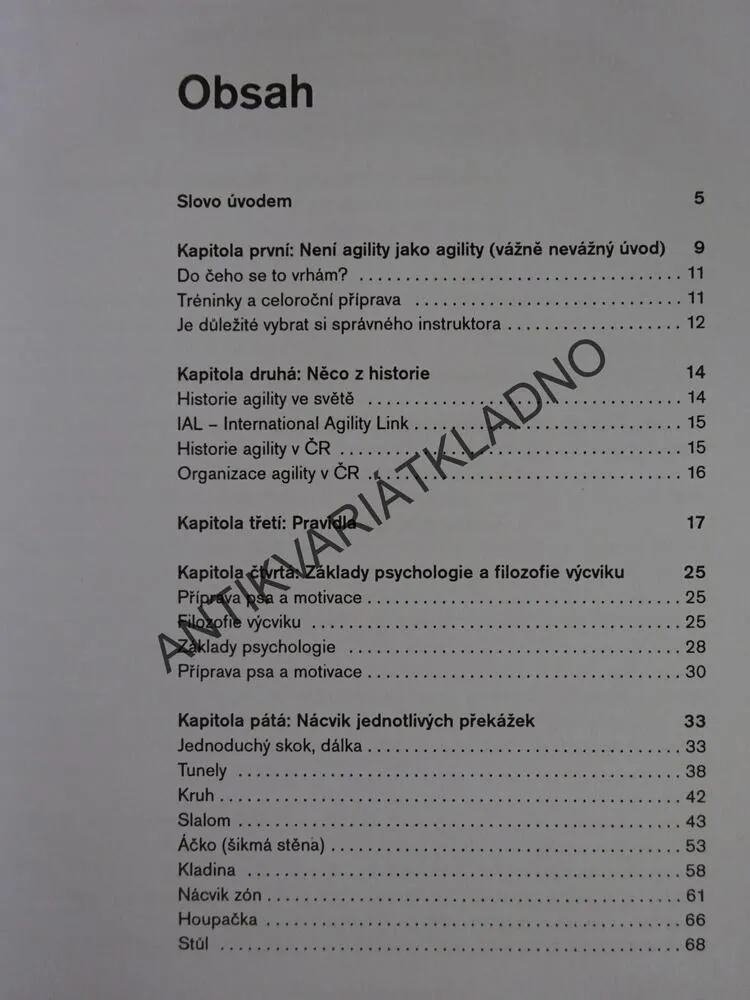 AGILITY, PRVNÍ KRŮČKY, DIVIŠOVÁ - VĚNOVÁNÍ S PODPISEM, PODEŠŤOVÁ, BENDA, **an