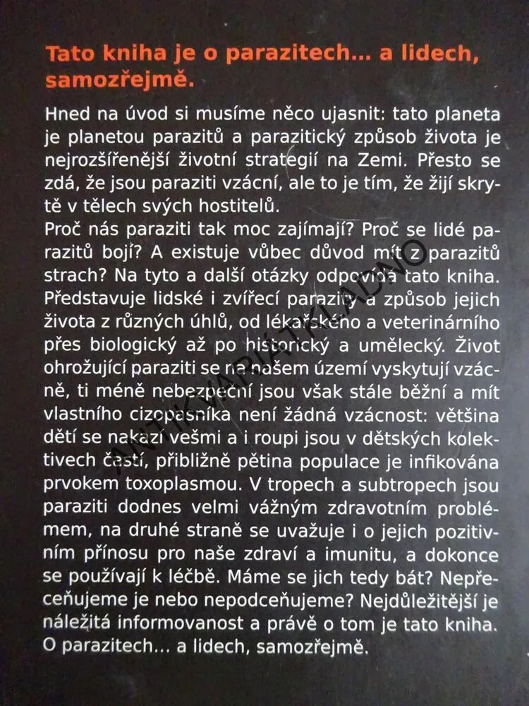 O PARAZITECH A LIDECH, VOTÝPKA, KOLÁŘOVÁ, HORÁK, **an