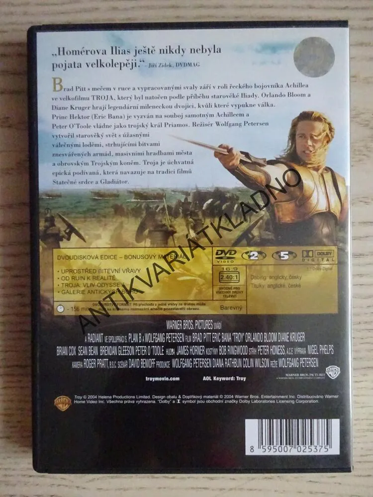 TROJA, DVD FILM