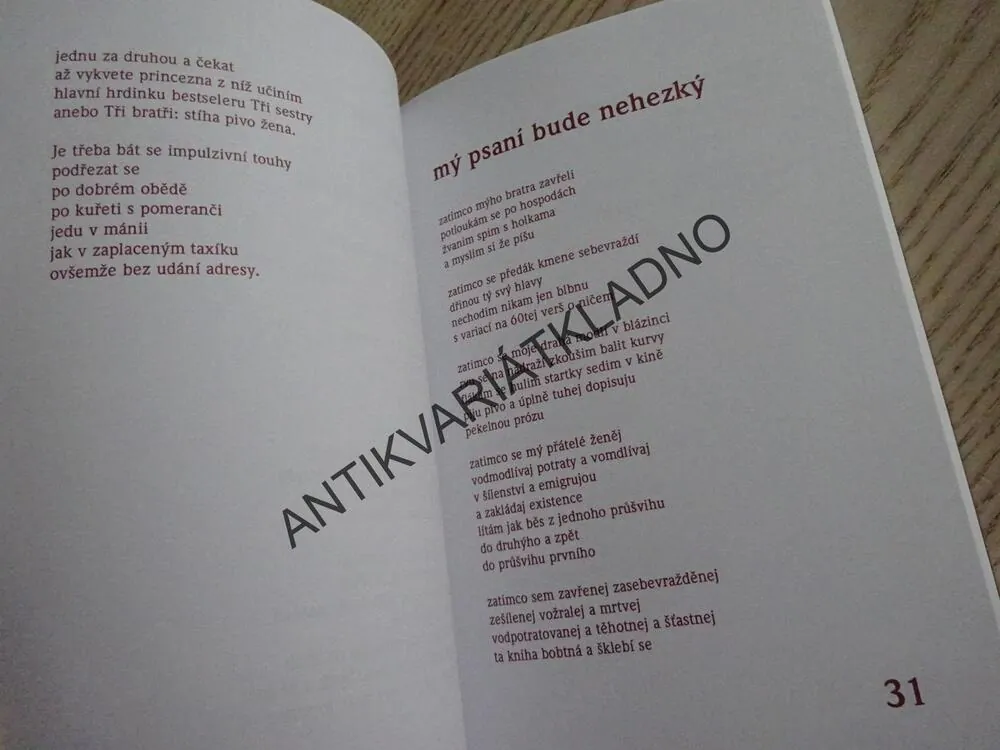 MILUJU TĚ K ZBLÁZNĚNÍ, JÁCHYM TOPOL, **an
