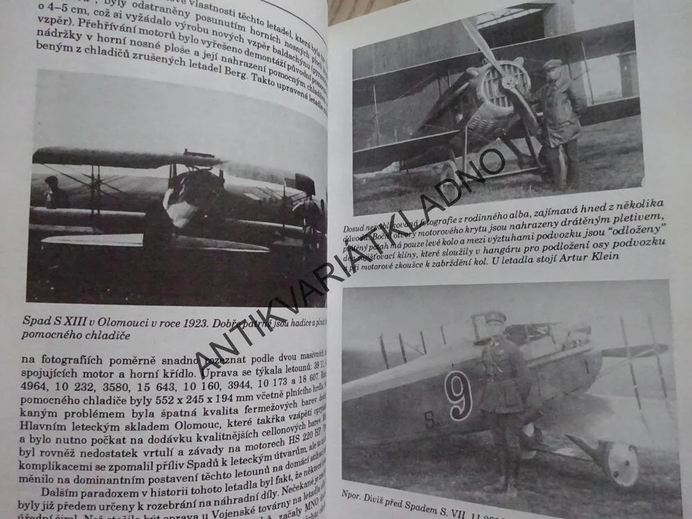 STÍHACÍ LETADLA PRVNÍ SVĚTOVÉ VÁLKY V ČESKOSLOVENSKU, JEDNOMÍSTNÁ STÍHACÍ LETADLA, JAN KAŠE, VLADIMÍR PIRIČ, **an