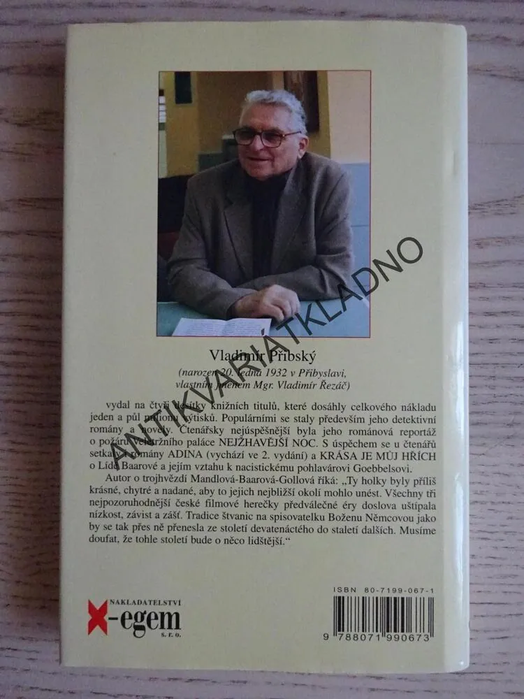 ROZTOMILÉ DĚVČE, ZLATÁ ÉRA NATAŠI GOLLOVÉ, VLADIMÍR PŘIBSKÝ, **an