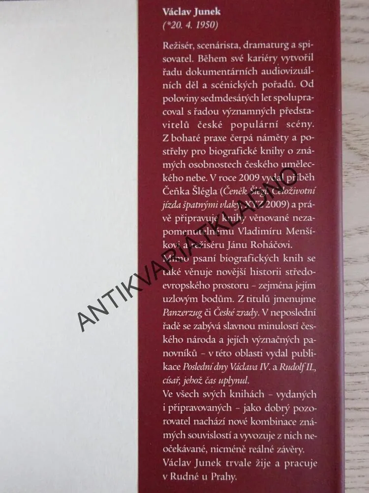 (NE)NÁVRATY ADINY MANDLOVÉ, VÁCLAV JUNEK, ADINA MANDLOVÁ, **an