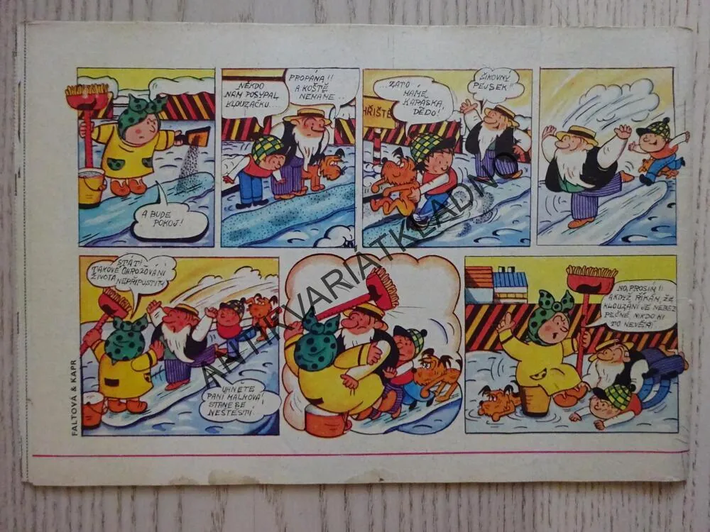 OHNÍČEK 8/1974, KOMIKS, NEPRAKTA, SEKORA, BURIAN