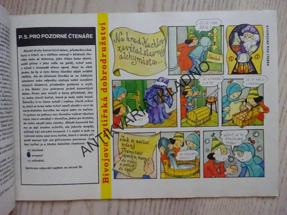 OHNÍČEK 17/1975, KOMIKS, NEPRAKTA, SEKORA, BURIAN