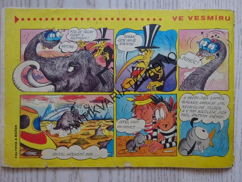 OHNÍČEK 16/1971, KOMIKS, NEPRAKTA, SEKORA, BURIAN